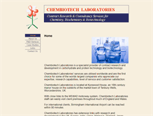 Tablet Screenshot of chembiotech.co.uk